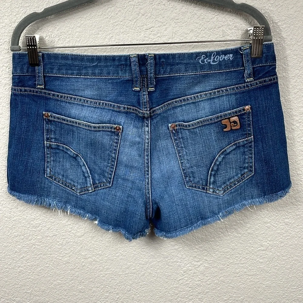 Joes Jeans Mid Rise Cut Off Jean Shorts Jorts Daisy Duke Raw Hem Sz 31